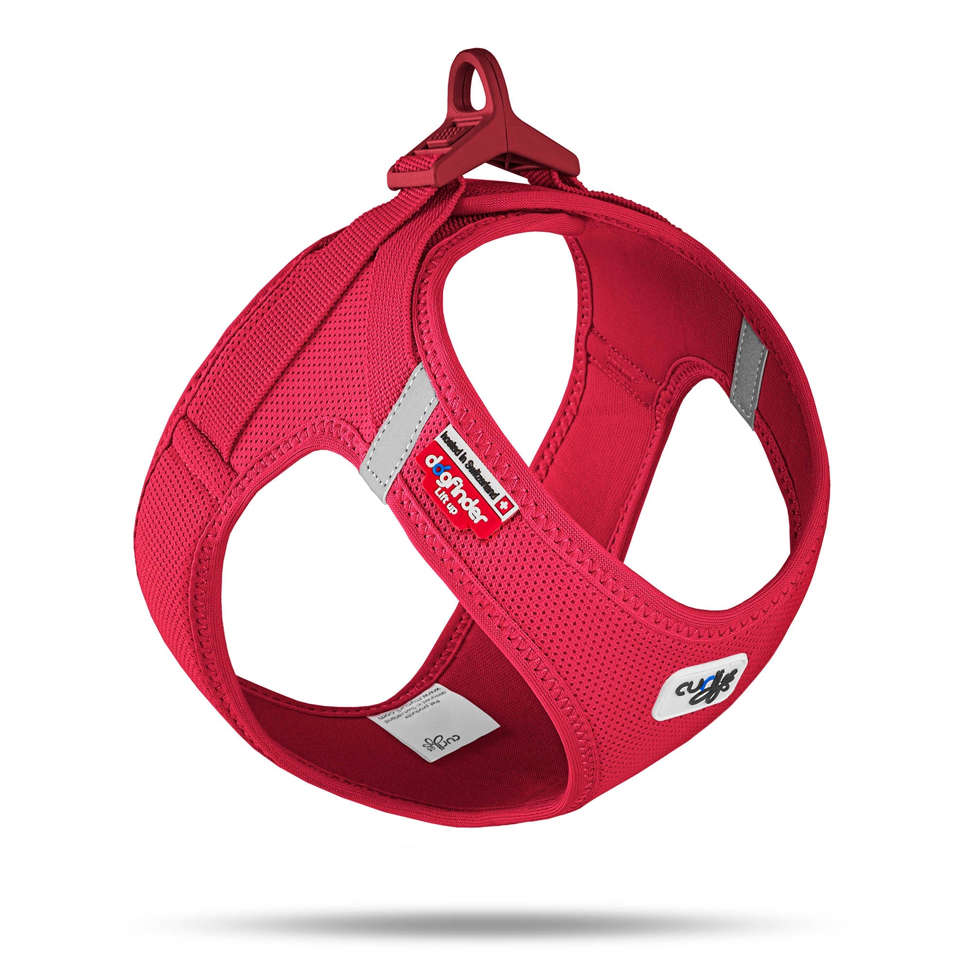 Curli Vest sele Clasp Air-Mesh Röd