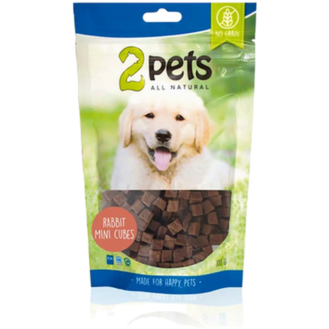 2pets Dogsnack MiniCubes Rabbit
