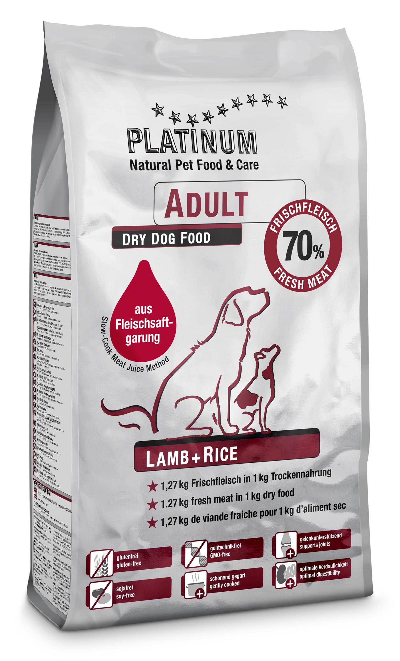Platinum Adult Lamb+Rice 5 kg