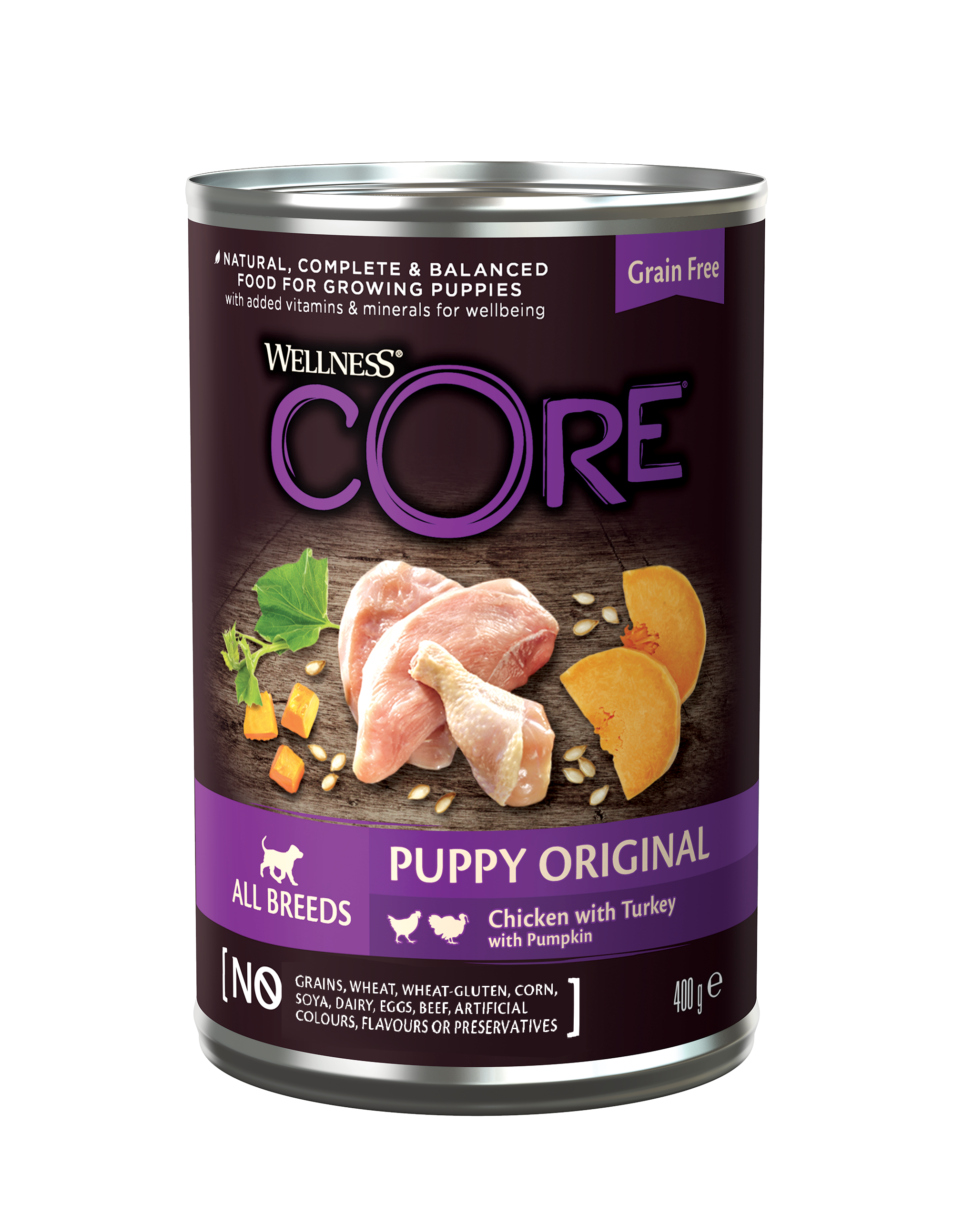 CORE Puppy Original, kyckling med kalkon och pumpa