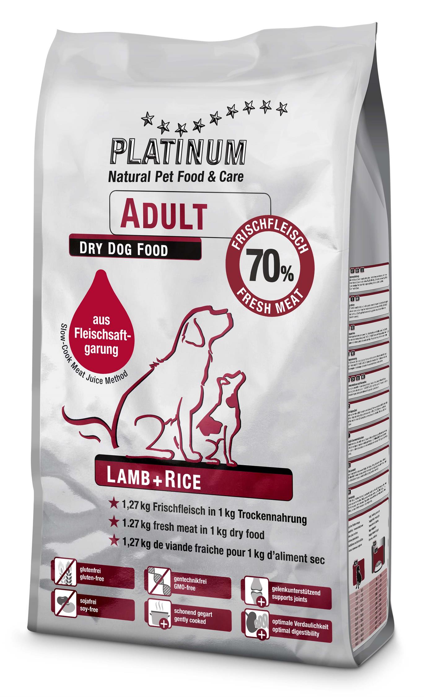 Platinum Adult Lamb+Rice 5 kg