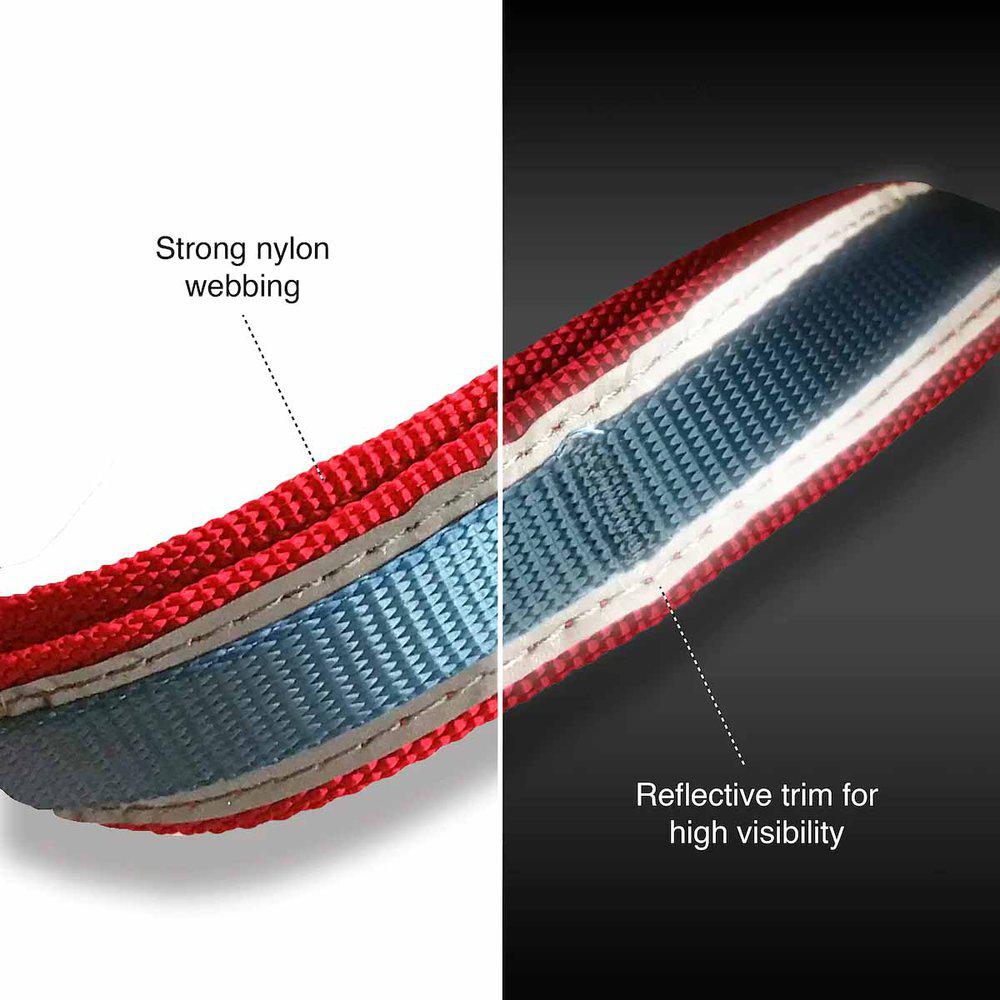 Kurgo Reflect&protect Quantum Leash Barn Röd/Blå