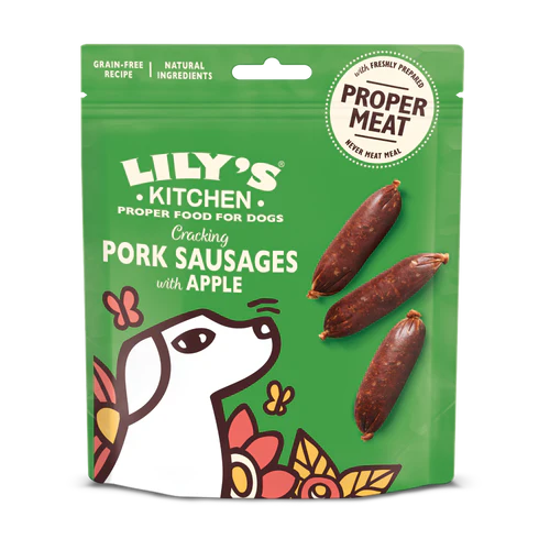 Lilys Kitchen Cracking Pork & Apple Sausages for Dogs