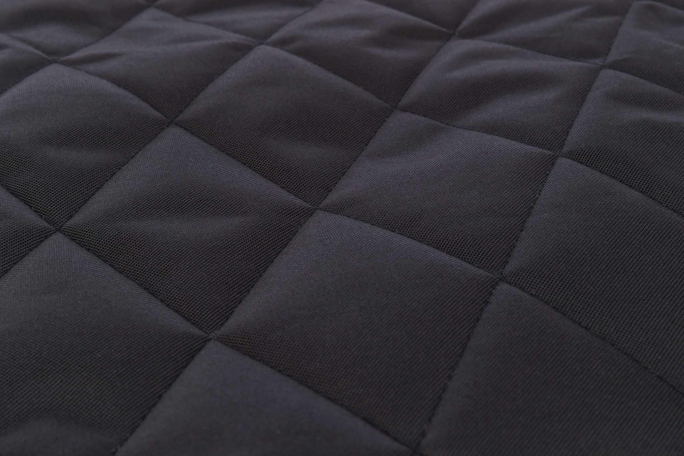 Bilsäte dyna, dubbelt, 95 × 10 × 50 cm, svart