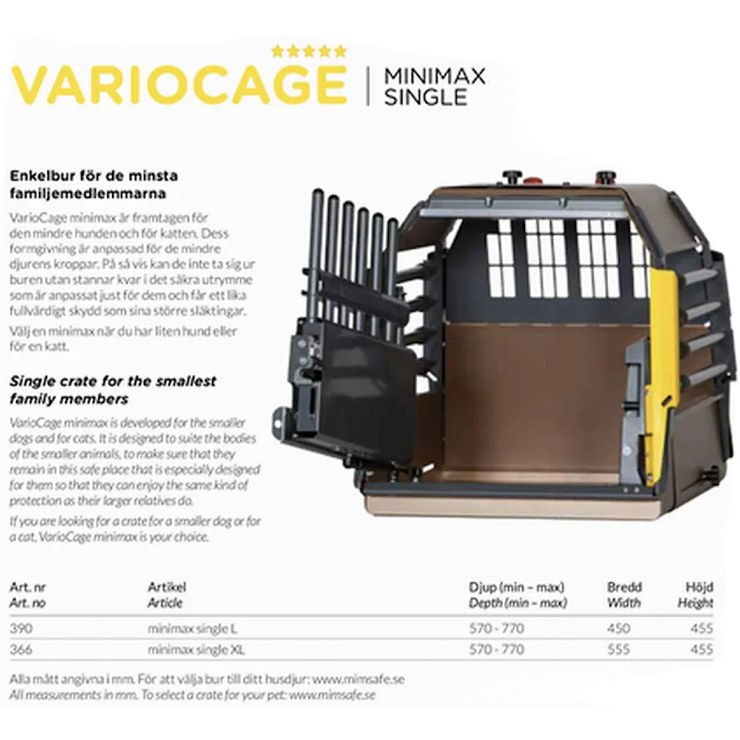 MIMsafe VarioCage MiniMax Single