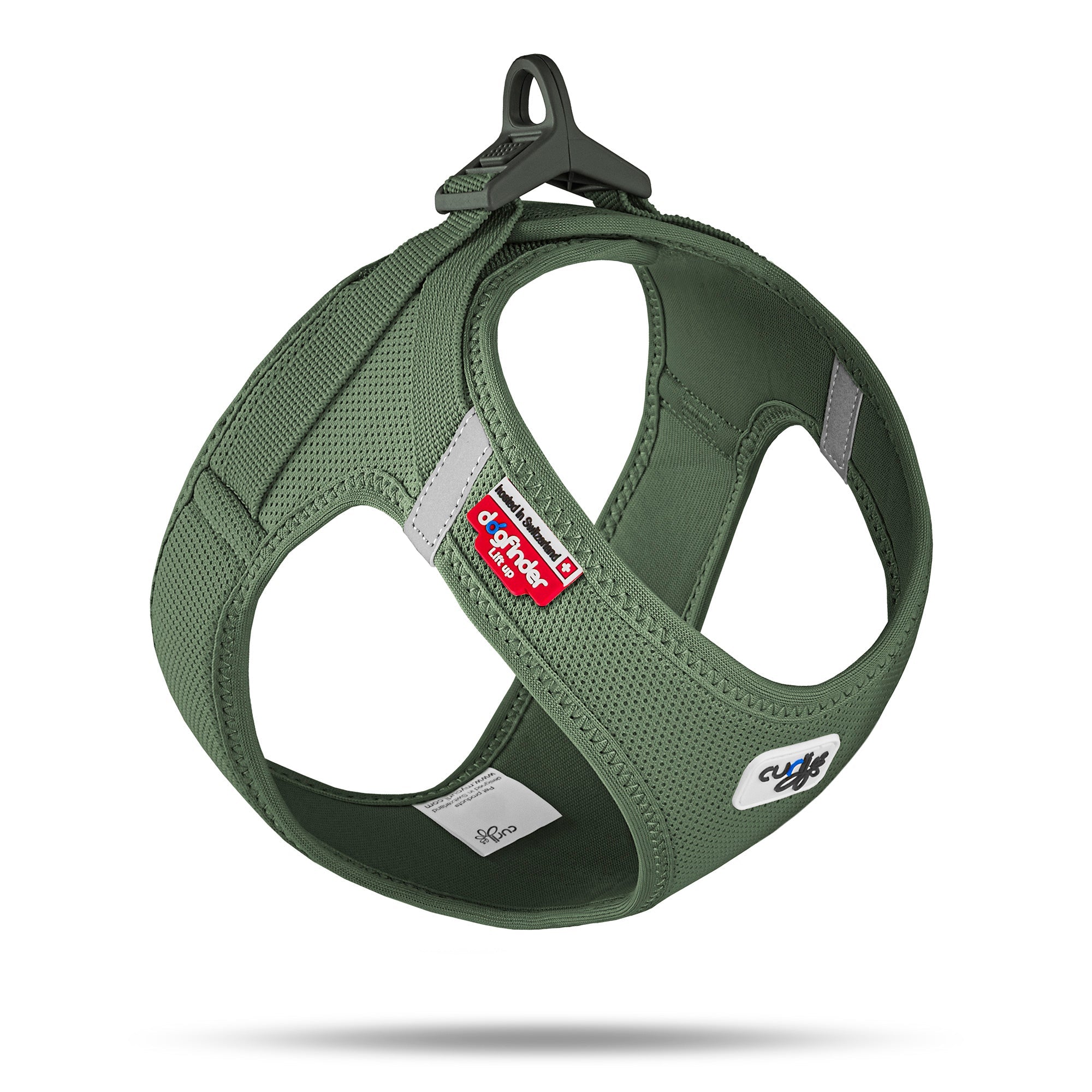 Curli Vest sele Clasp Air-Mesh Grön