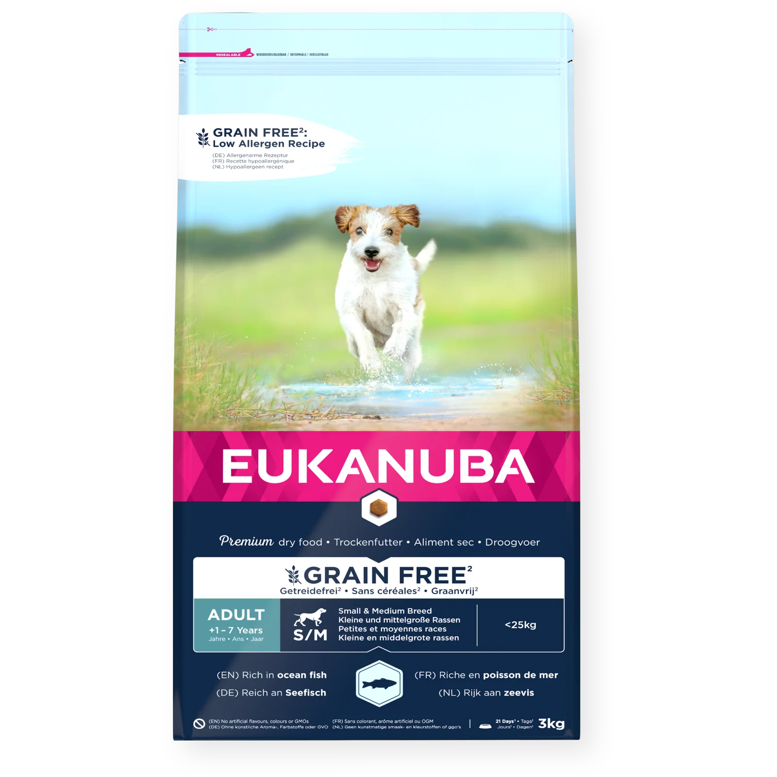 Eukanuba Dog Grain Free Adult Small/Medium Ocean Fish