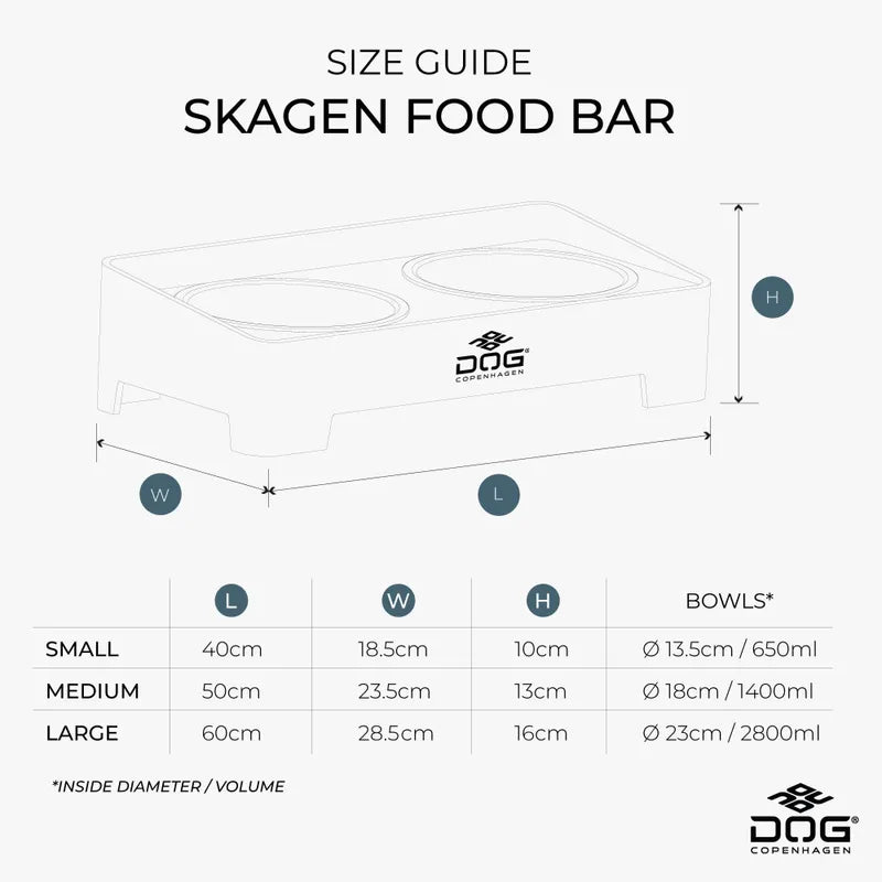 Dog copenhagen Skagen matskål Vit